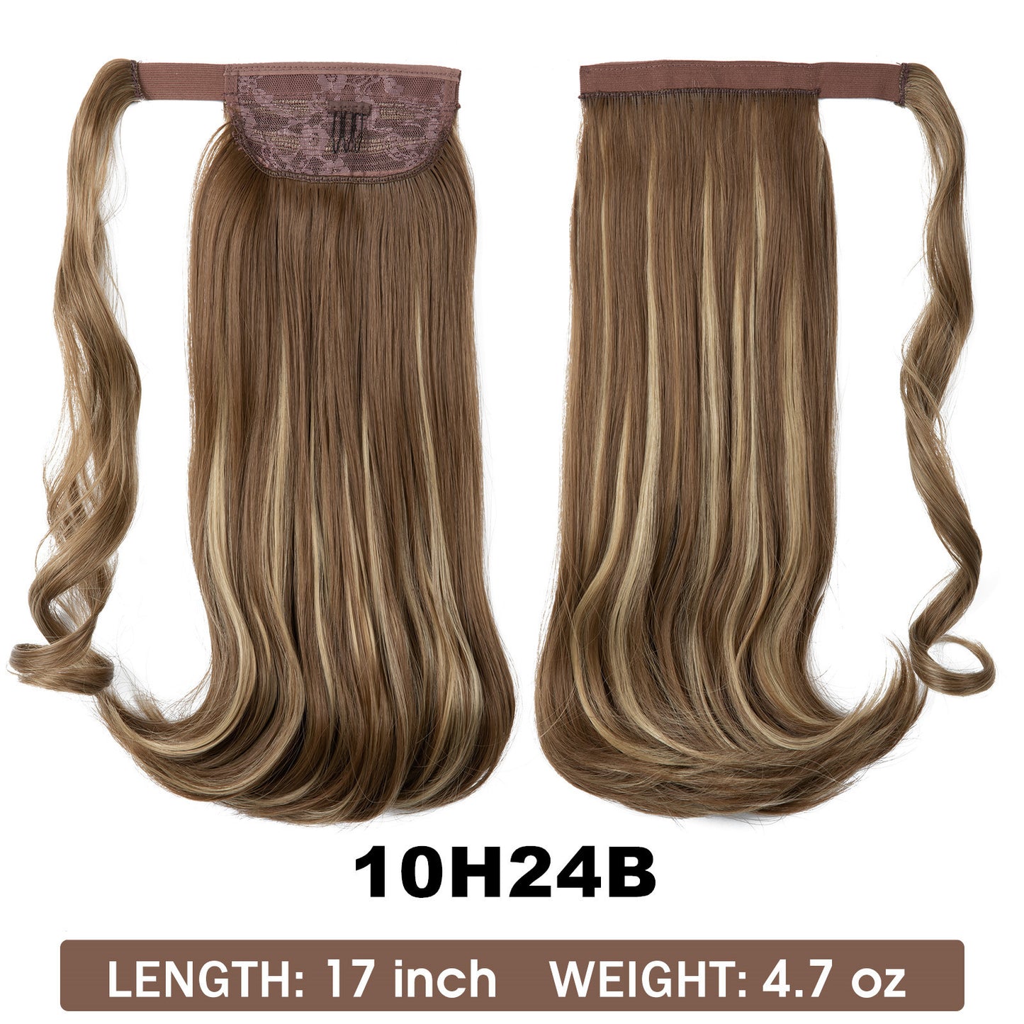 Wig Ponytail Long Straight Hair Elastic Velcro - Concordia Style Boutique