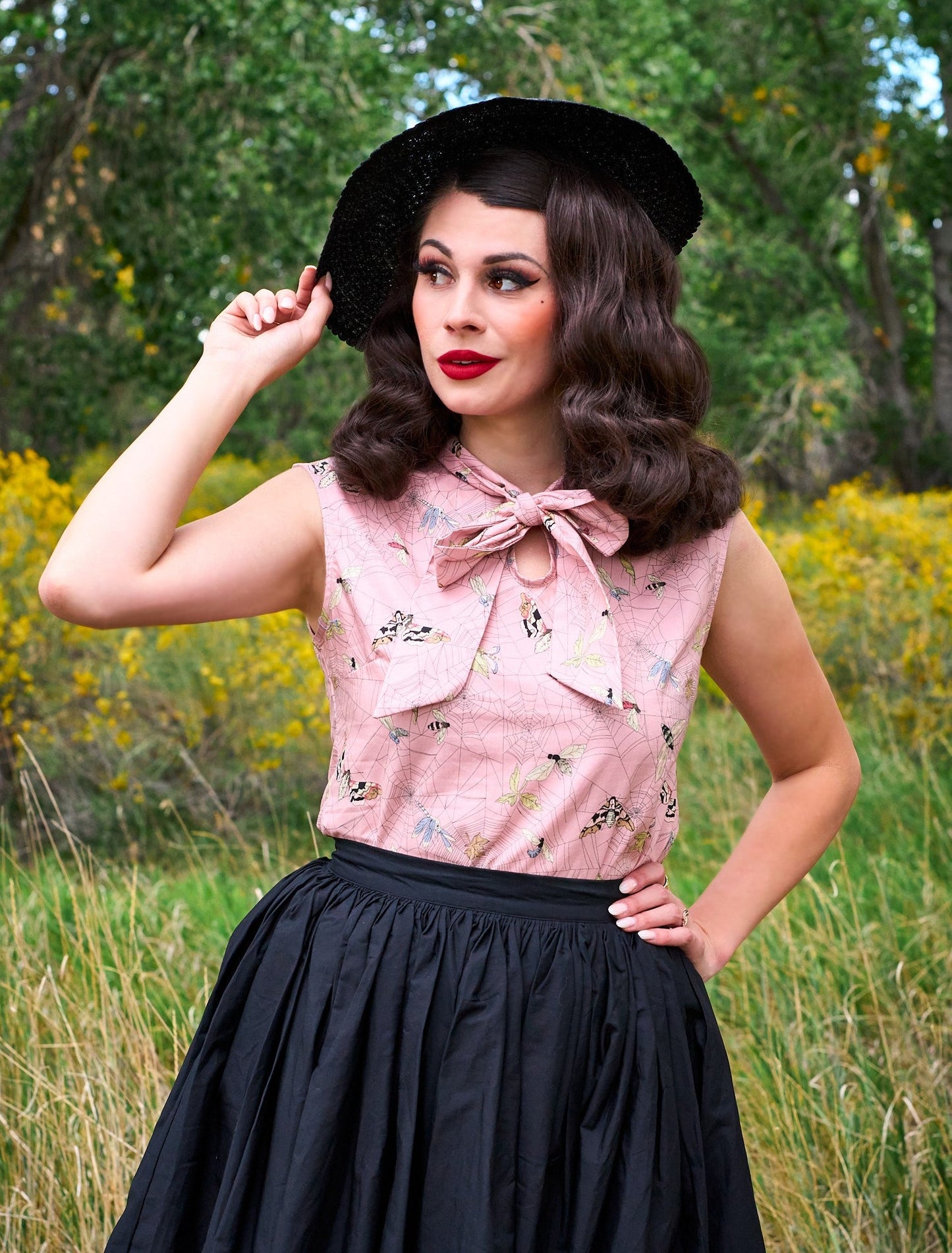 Peggy Swing Skirt in Black - Concordia Style Boutique