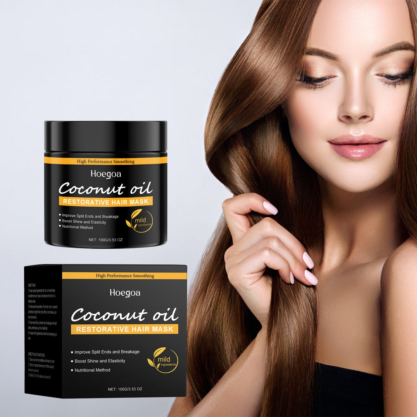 Hoegoa Coconut Oil Hair Mask Repair - Dry Hair, Smooth And Glossy Hair Care - Coconut Oil Hair Mask - Premium Hair Mask Repair from Concordia Style Boutique - Just $14.68! Shop now at Concordia Style Boutique