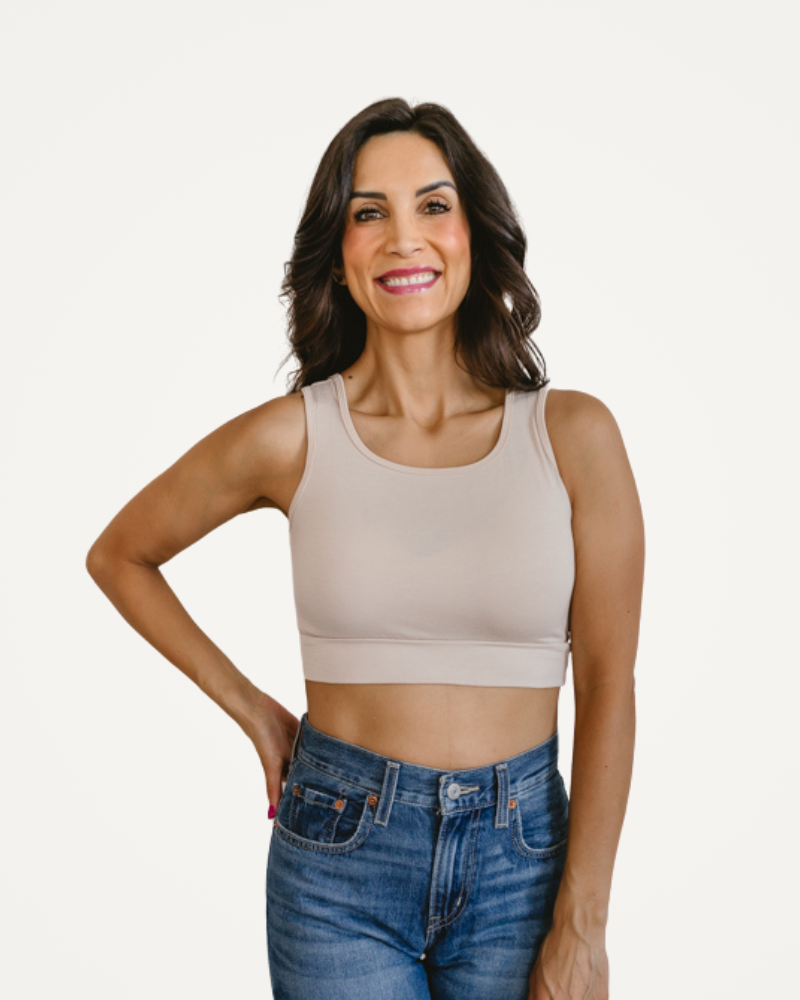Classic Wide Strap Tank Halftee - Concordia Style Boutique