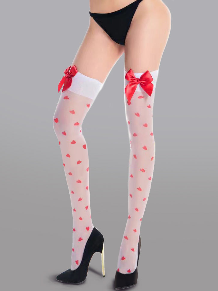 Cute Bow Polka Dot Stockings - Concordia Style Boutique