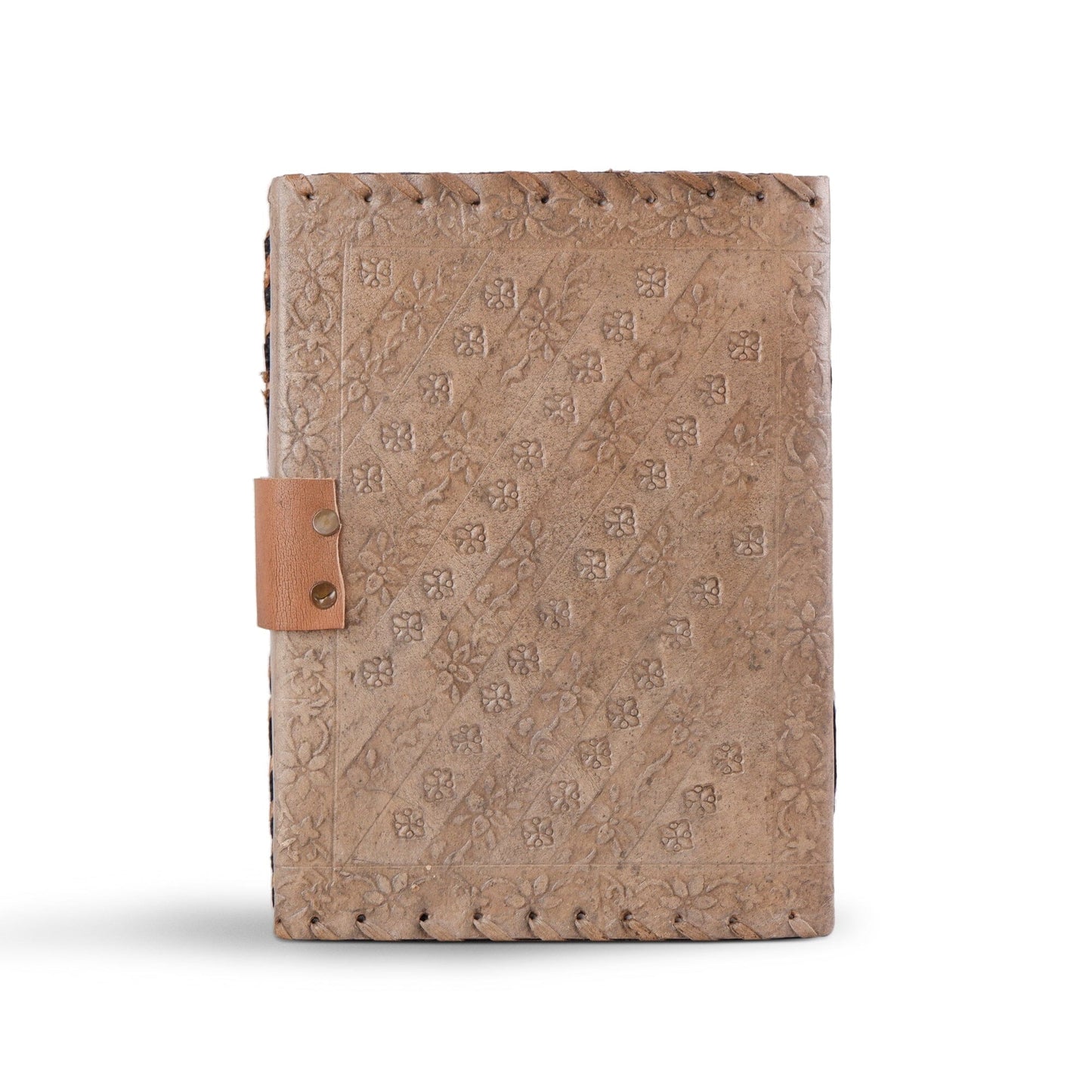 Handcrafted Vintage 4 Stone Leather Diary - Concordia Style Boutique