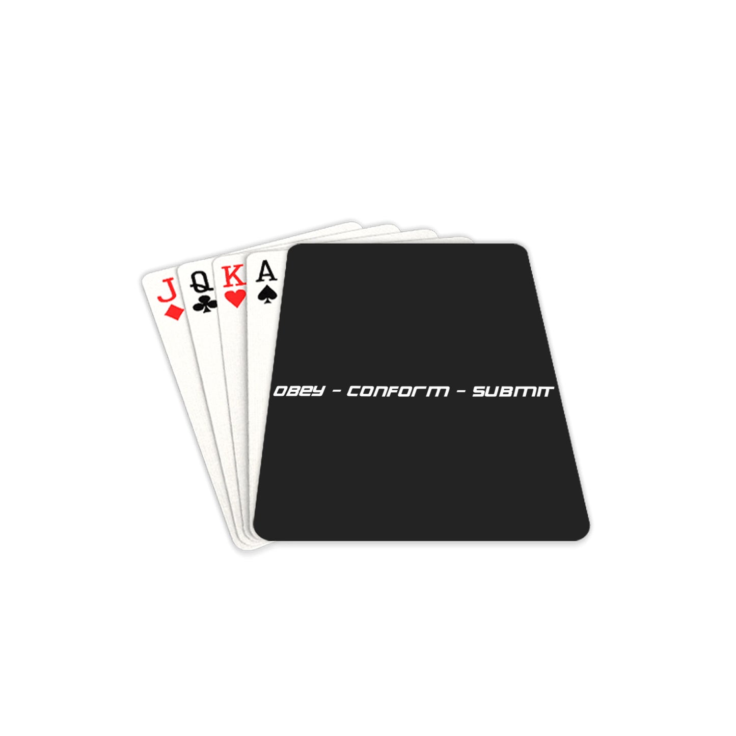 "Obey" "Conform" "Submit" - Playing Cards - 2.5"x3.5" - Premium Playing Card 2.5"x3.5" from Concordia Style Boutique - Just $35.89! Shop now at Concordia Style Boutique