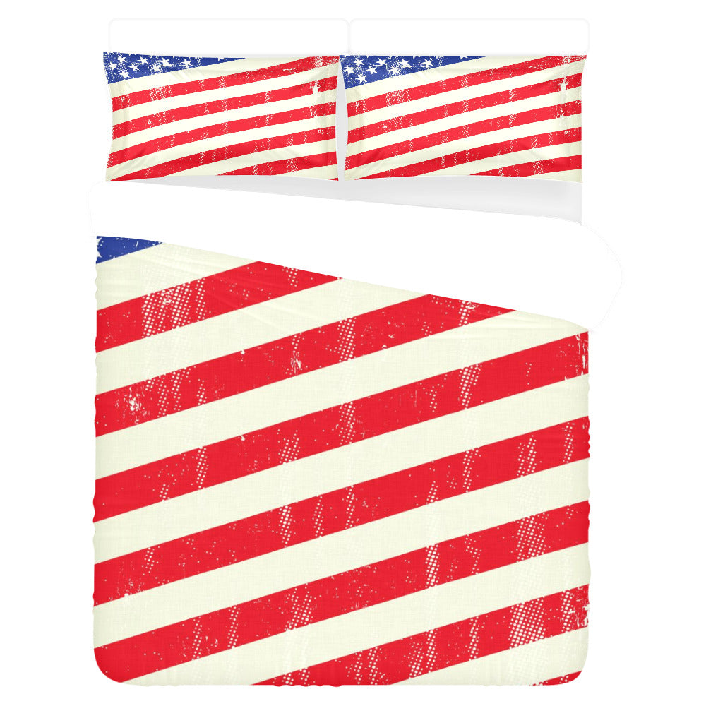 3-Piece Bedding Set - "Americana" - Premium 3-Piece Bedding Set from Concordia Style Boutique - Just $83.76! Shop now at Concordia Style Boutique