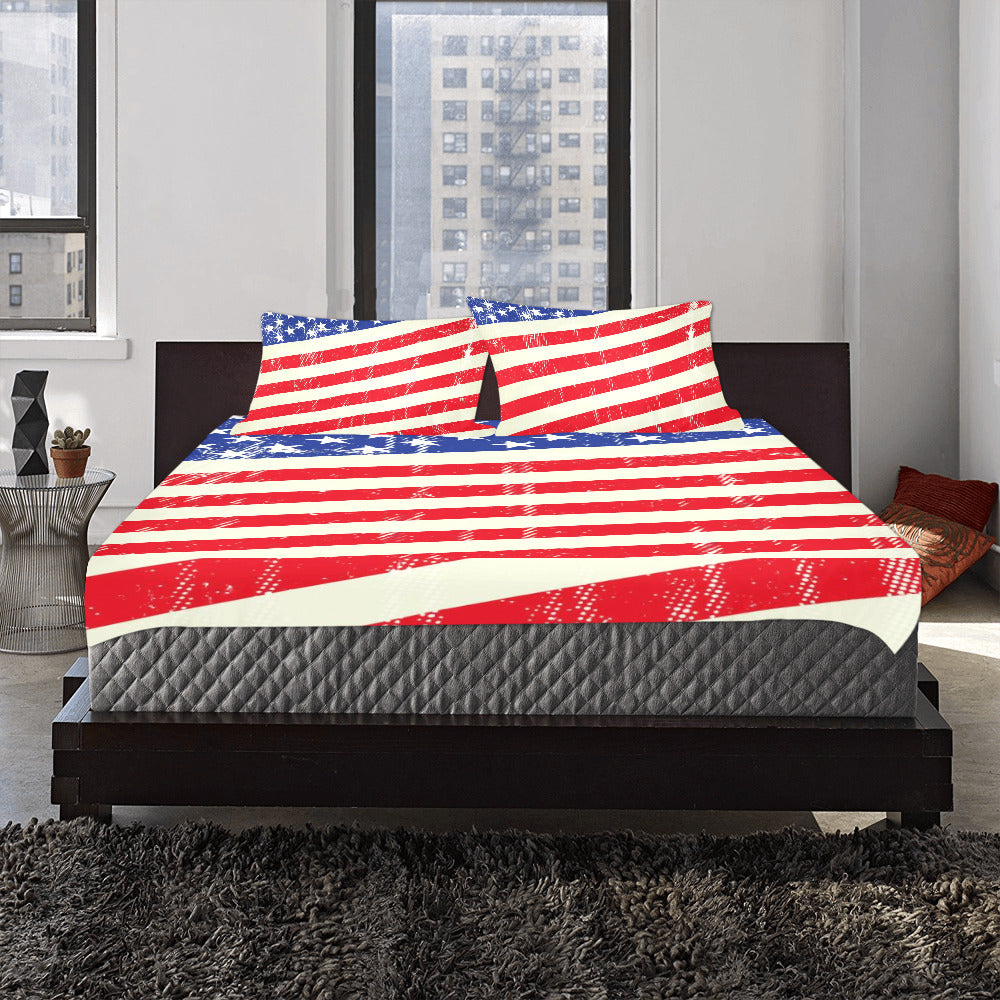 3-Piece Bedding Set - "Americana" - Premium 3-Piece Bedding Set from Concordia Style Boutique - Just $83.76! Shop now at Concordia Style Boutique