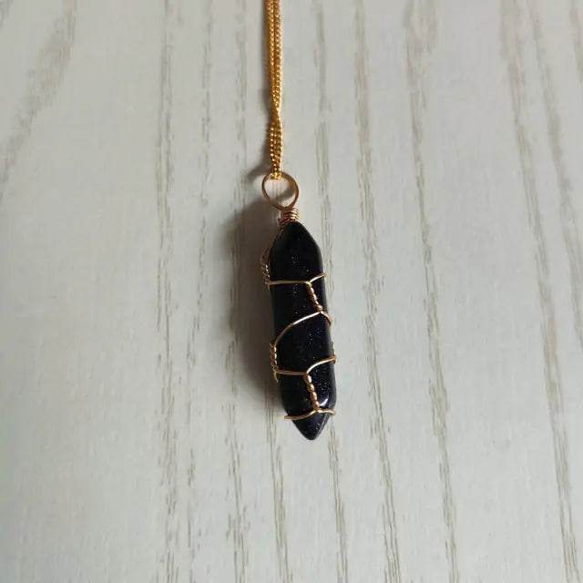 Natural Stone Pendant Necklace - Concordia Style Boutique