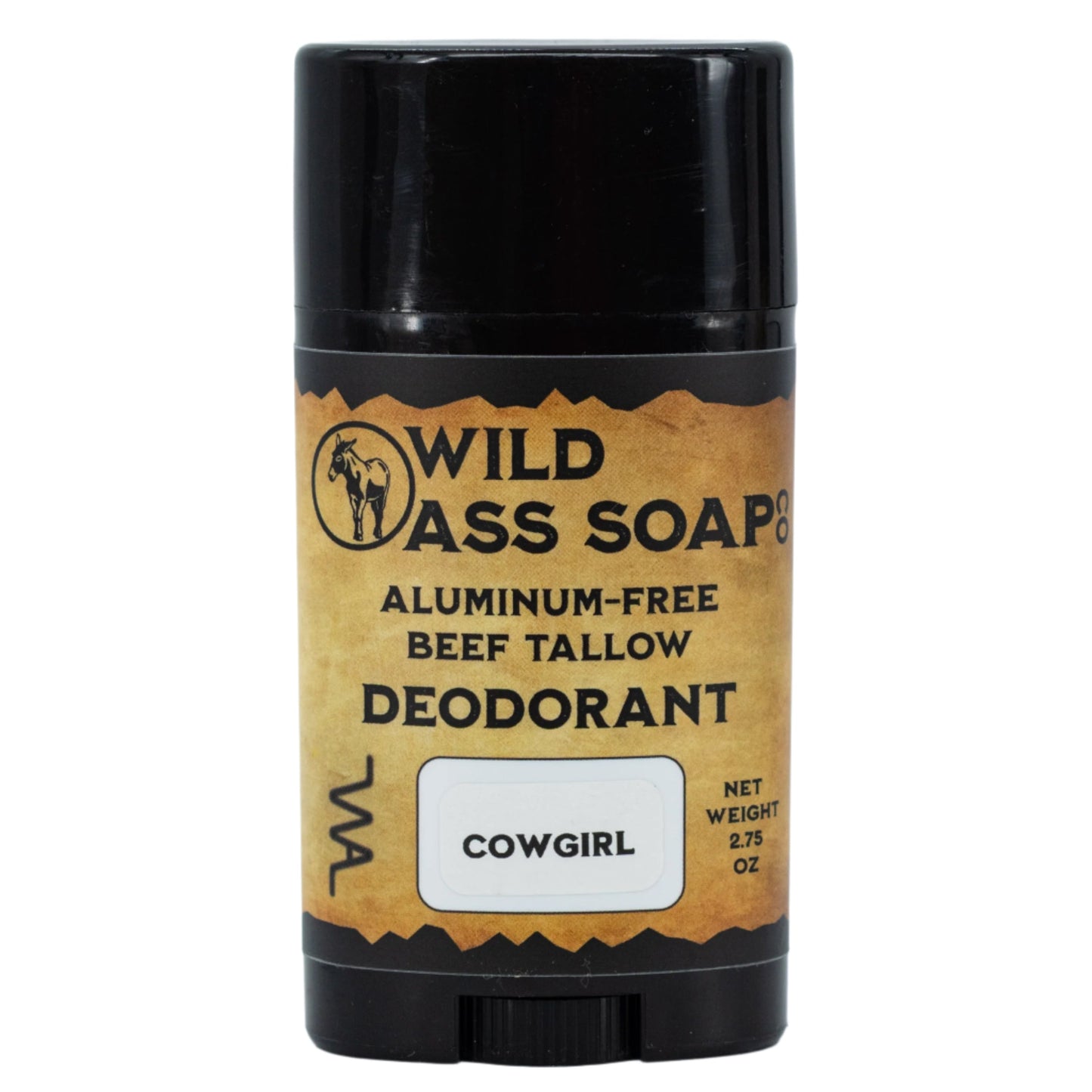 Aluminum-Free Cowgirl Beef Tallow Deodorant | Pack of 2 | 2.75 oz | Wild Ass Soap