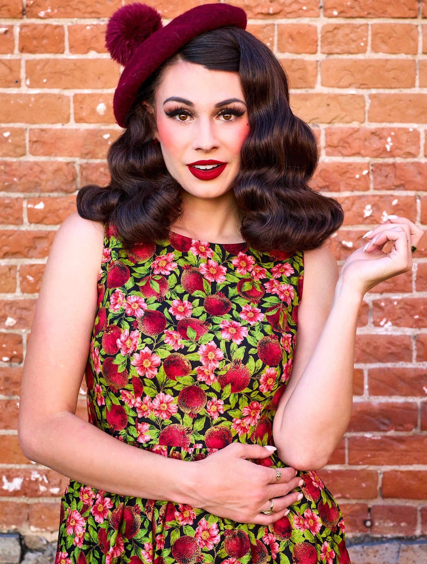 Pomegranate Midi Dress - Concordia Style Boutique