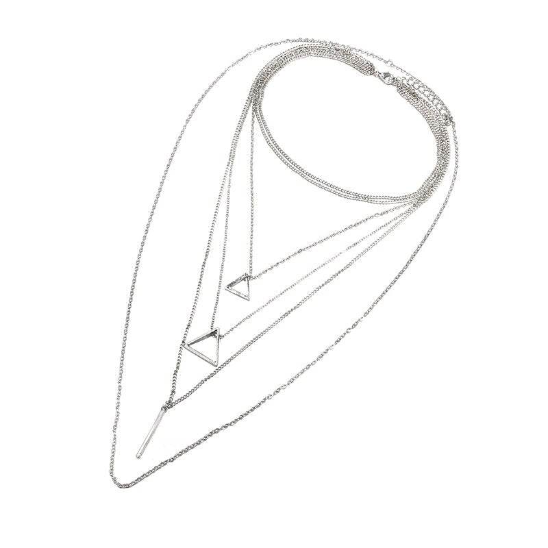Triangle Bar Pendant Multilayer Women's Necklace - Concordia Style Boutique