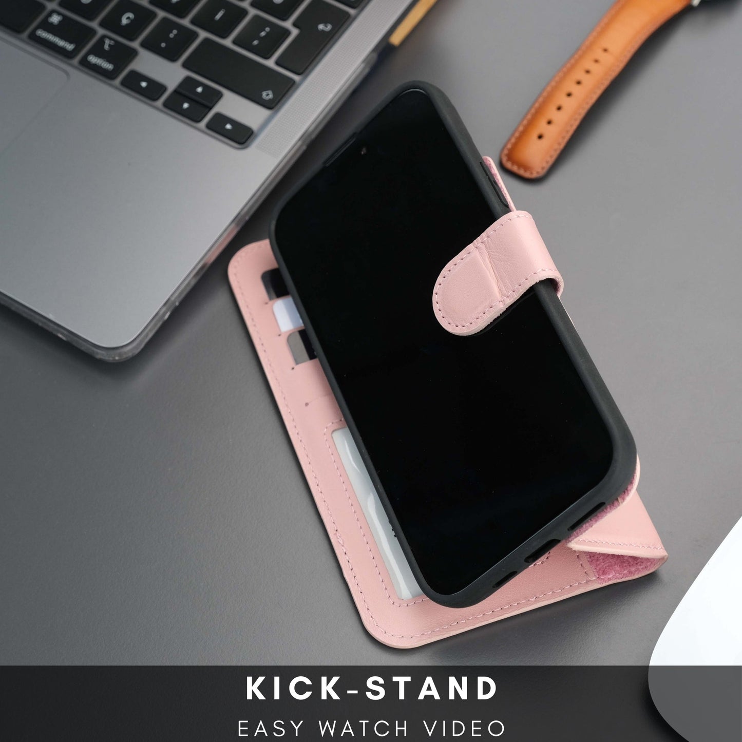 Casper Leather iPhone 15 Wallet Case | Detachable MagSafe Compatible RFID Protection - Concordia Style Boutique