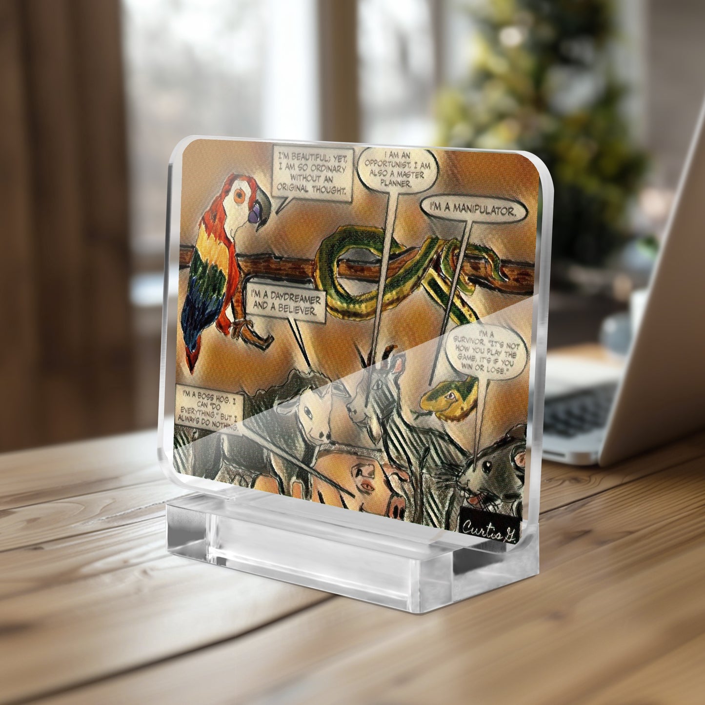 Acrylic Plaque with Stand - "Our Gang I" - Premium Acrylics from Concordia Style Boutique - Just $12.75! Shop now at Concordia Style Boutique