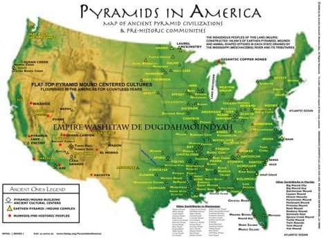 Pyramids in America Map - Concordia Style Boutique