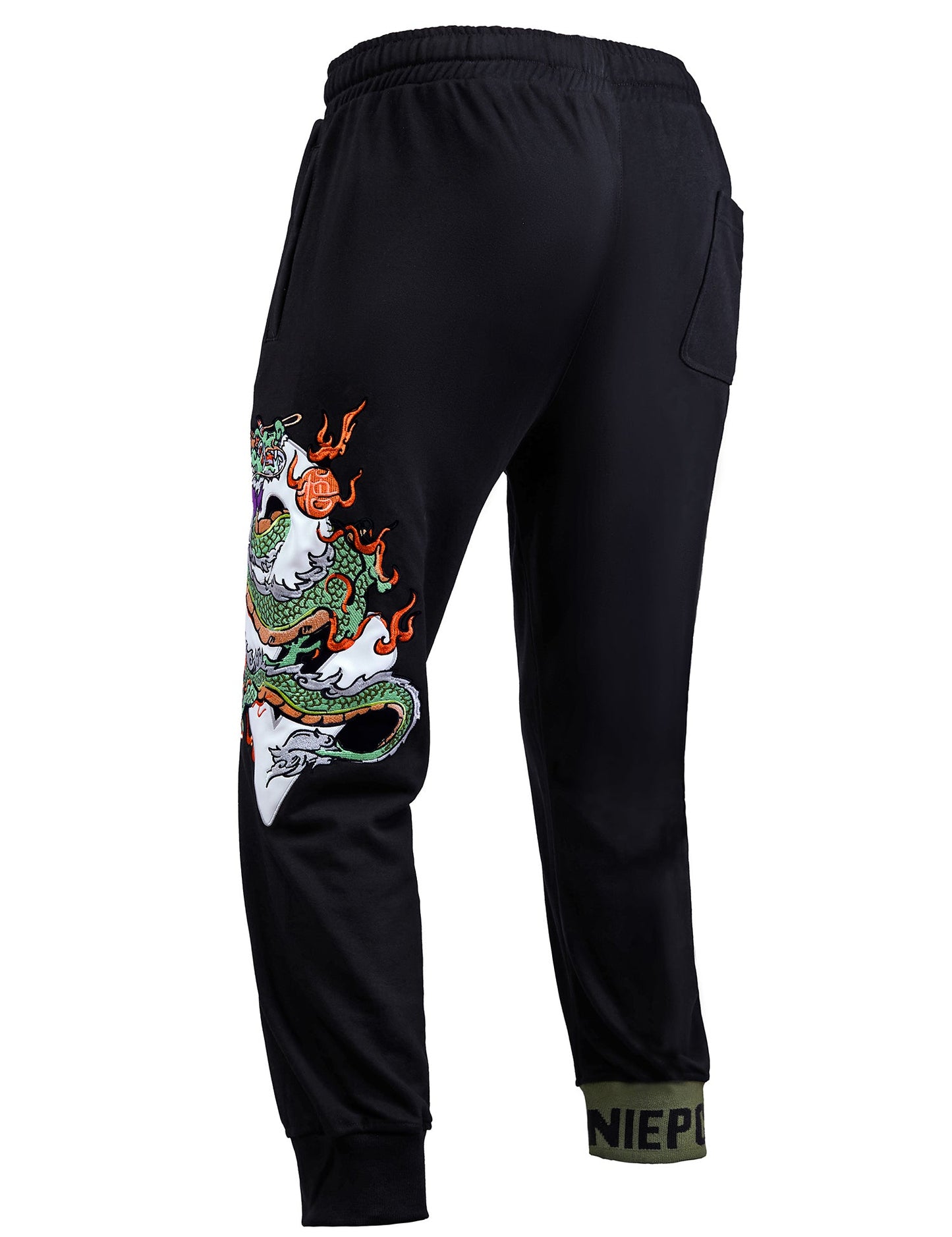 YEP6 Cloud Dragon Embroidery Sweatpants - Concordia Style Boutique