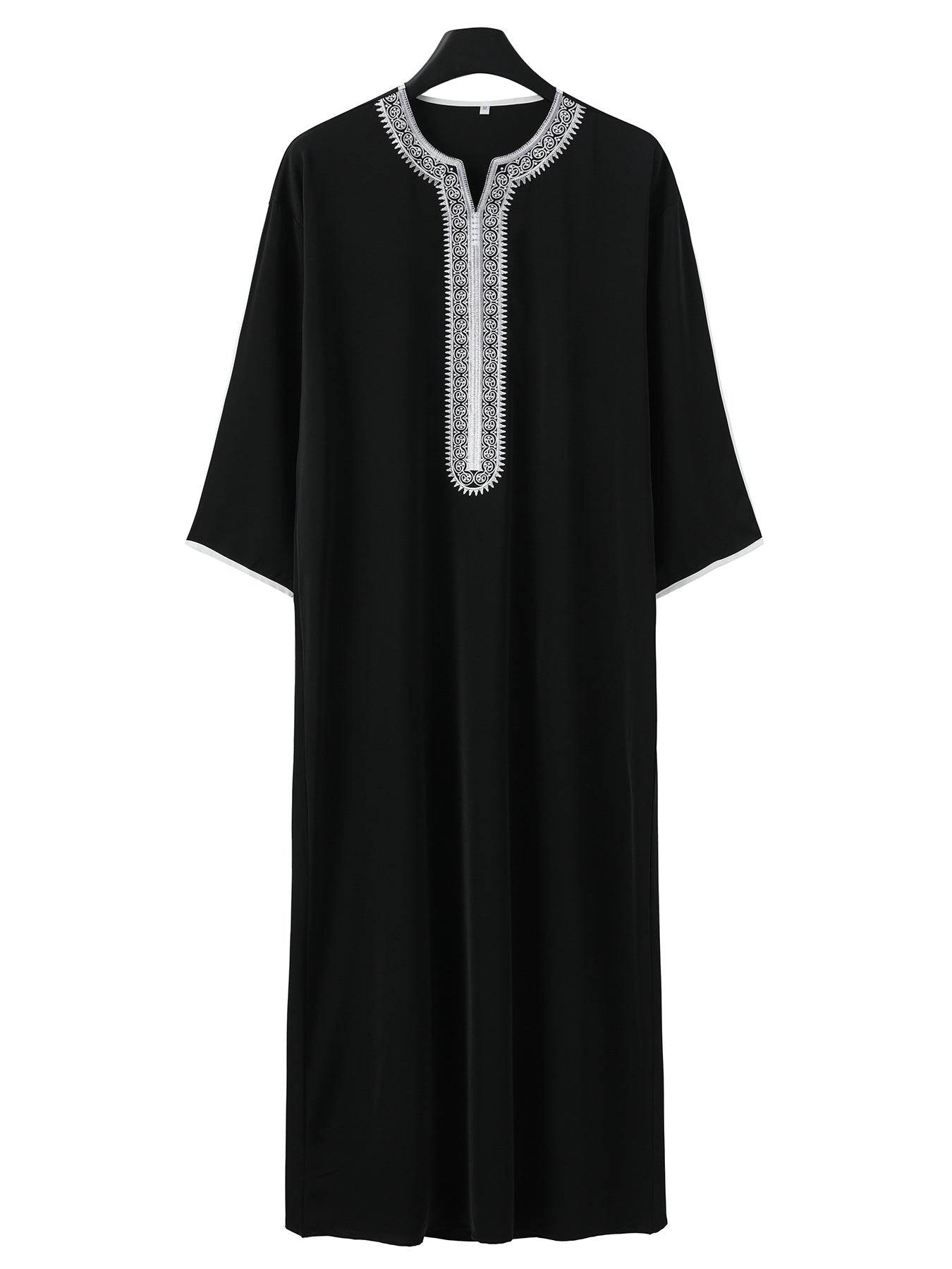 Long sleeved embroidered envelope long robe - Concordia Style Boutique