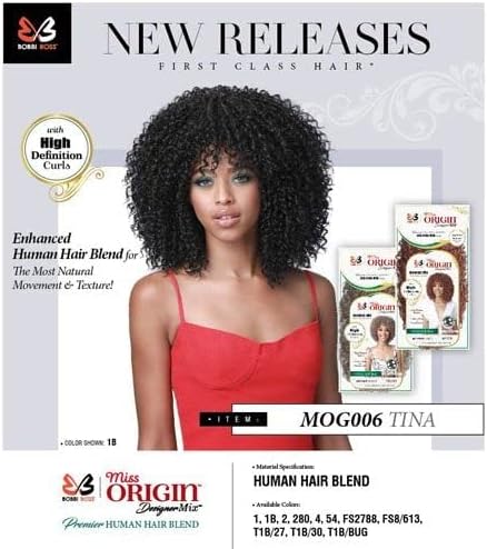 Bobbi Boss HH Blend Miss Origin Wig MOG006 TINA - Concordia Style Boutique