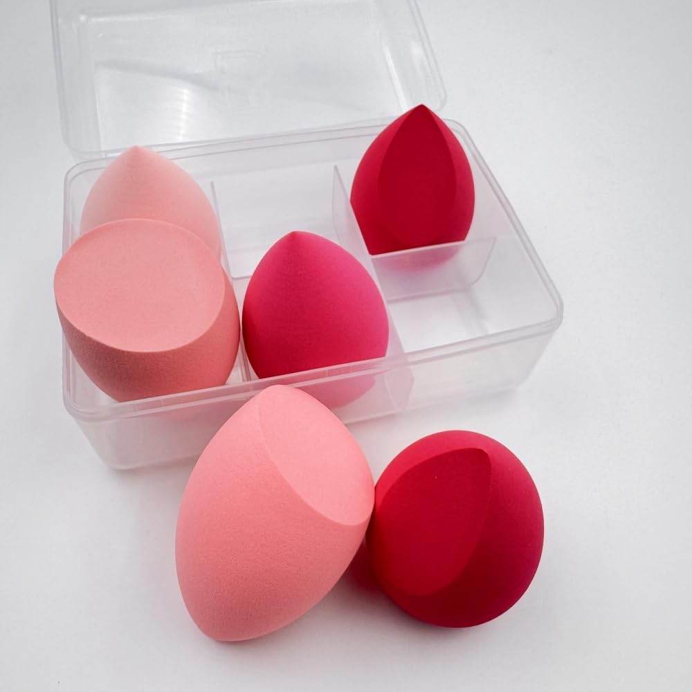 Makeup Sponge Set / Blender Sponges for Liquid, Cream, and Powder - Style 16 - 6 Piece Set - Concordia Style Boutique