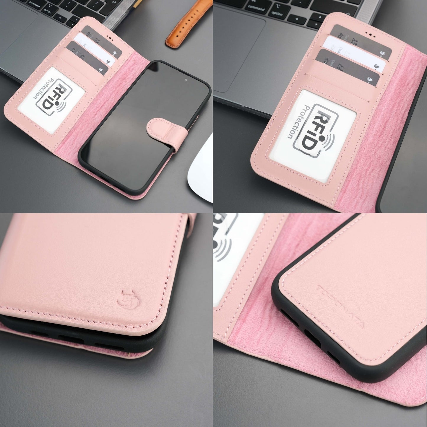Casper Leather iPhone 15 Wallet Case | Detachable MagSafe Compatible RFID Protection - Concordia Style Boutique