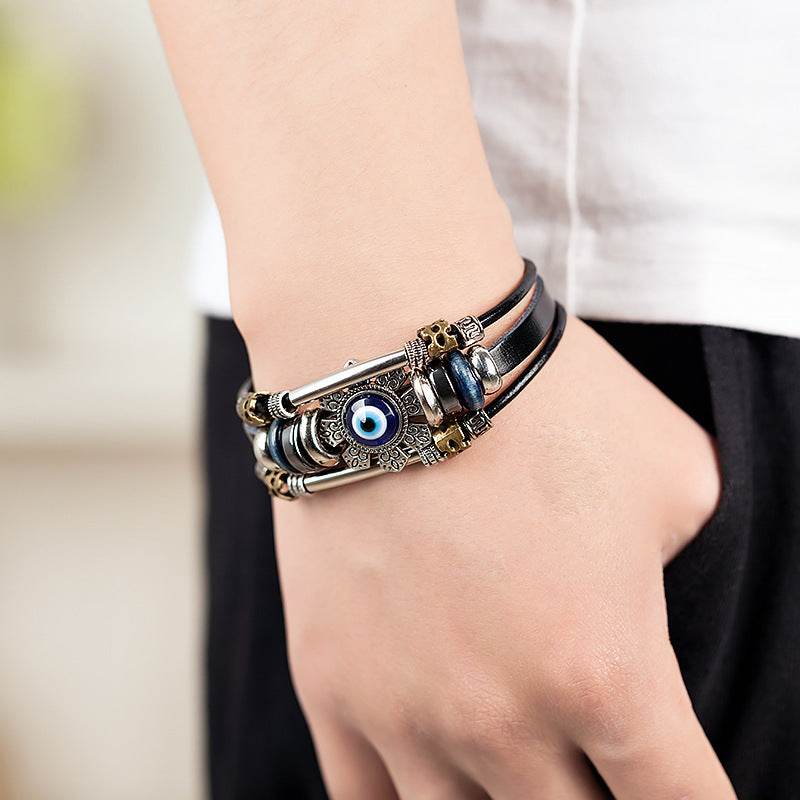 Turkish blue eye alloy bracelet - Concordia Style Boutique