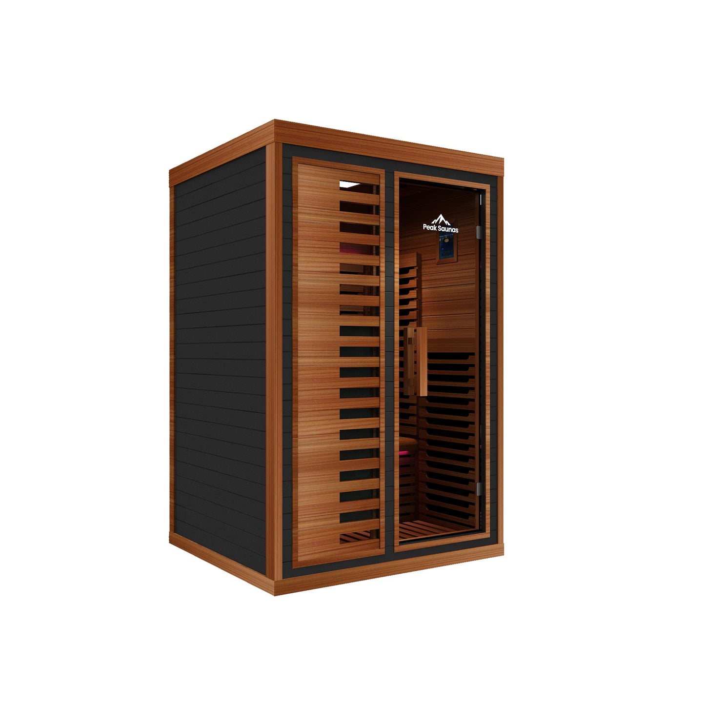 Peak Saunas Fuji 2-Person Full Spectrum Infrared Sauna with XL Medical-Grade Red Light Therapy & Smart WiFi App Control - Concordia Style Boutique