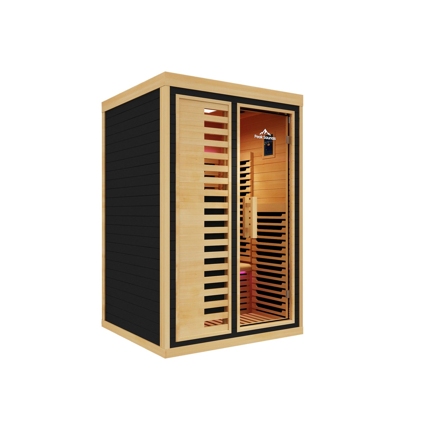 Peak Saunas Everest 2-Person Full Spectrum Infrared Sauna with XL Medical-Grade Red Light Therapy & Smart WiFi App Control - Concordia Style Boutique