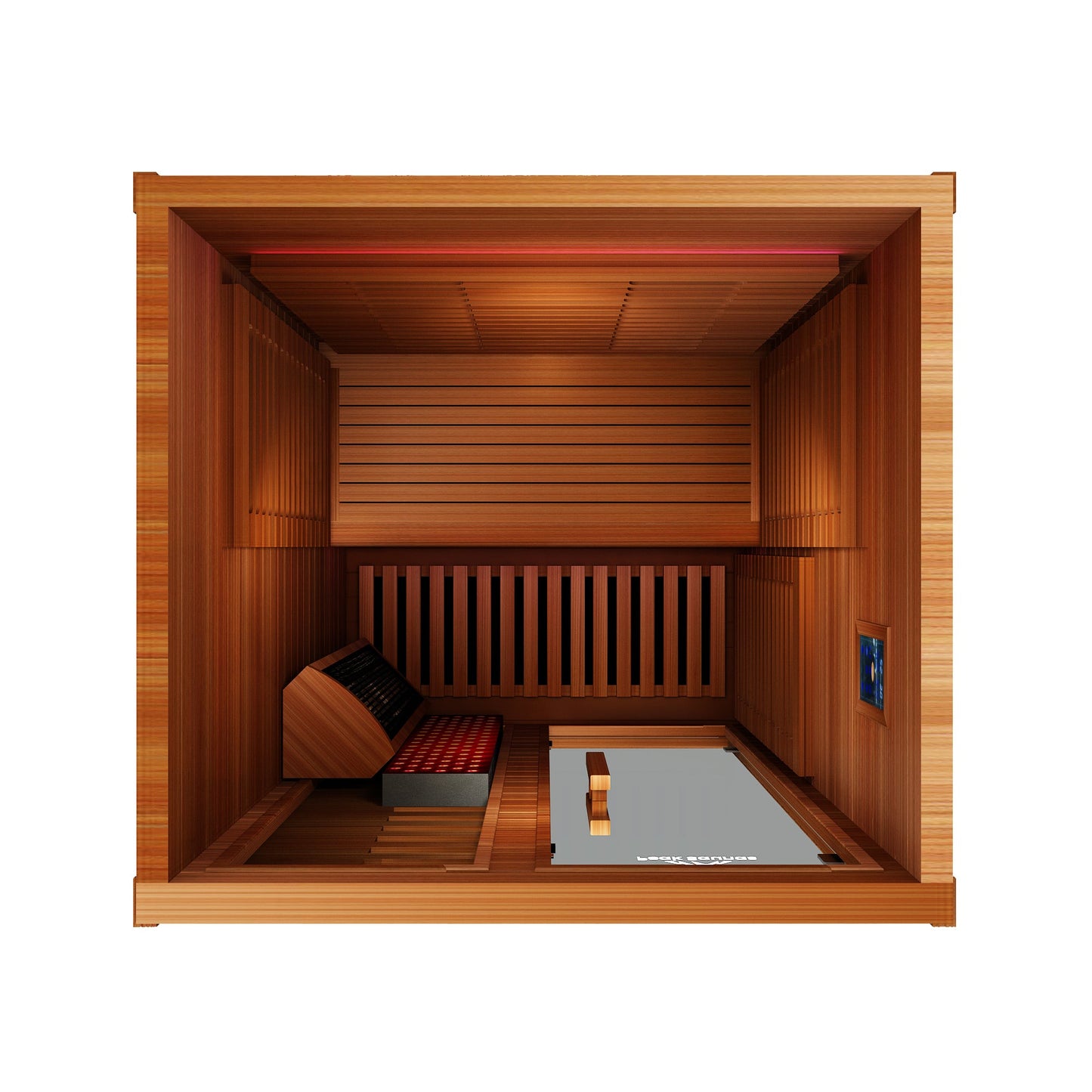 Peak Saunas Fuji 2-Person Full Spectrum Infrared Sauna with XL Medical-Grade Red Light Therapy & Smart WiFi App Control - Concordia Style Boutique