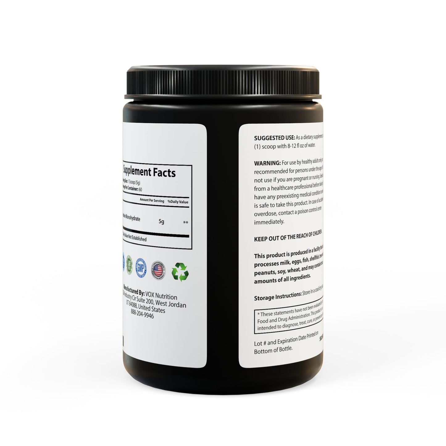Creatine Monohydrate Supplement (300g, 10.58oz) - Concordia Style Boutique