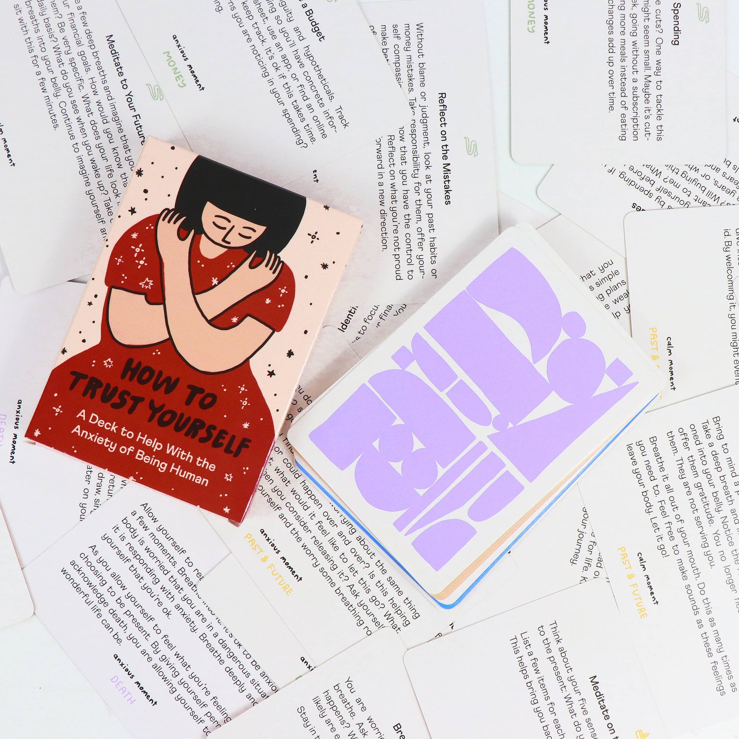 How to Trust Yourself Self Care Cards for Anxiety