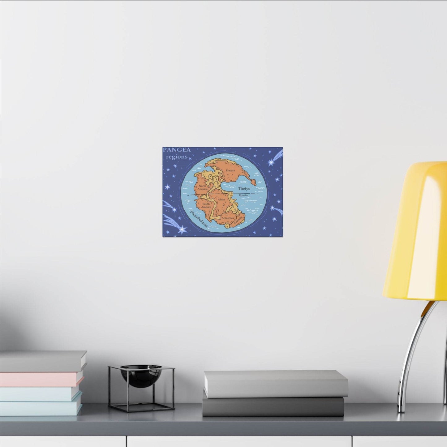 Pangea Regions Canvas Print - Educational Wall Art for Geography Lovers - Concordia Style Boutique