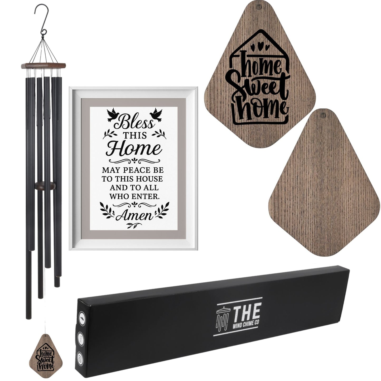 55" Serenity Large Deep Tone Memorial Wind Chime Church Bells, Thoughtful Gift For Special Occasions or Reflections