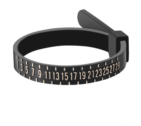 Standard Ring Measuring Ruler - Finger Size Measuring Tape for Rings - Concordia Style Boutique
