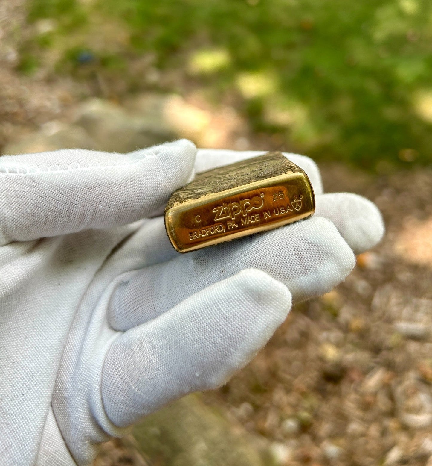 John Wick High Table Zippo | Solid Brass Armor Case | Deep Engraved | Made in US