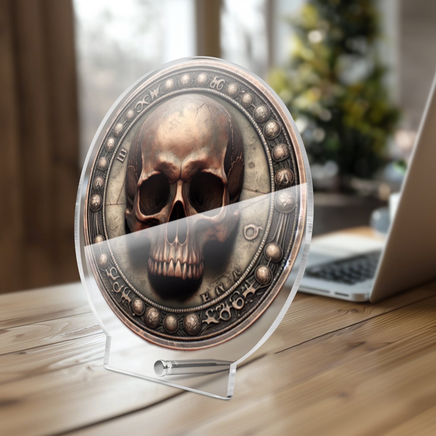 Acrylic Plaque with Stand - "Memento Mori" - Premium Acrylic Plaque from JetPrint Fulfillment - Just $12.75! Shop now at Concordia Style Boutique