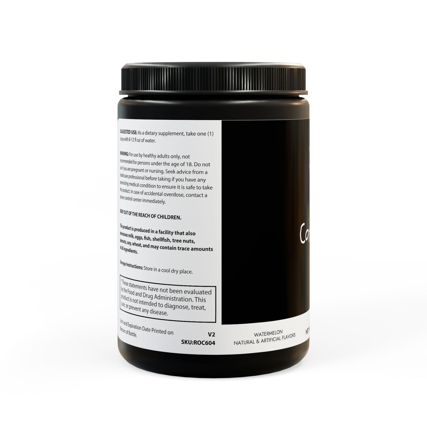 BCAA Supplement, Watermelon (325g, 11.46oz, 45 servings) - Concordia Style Boutique