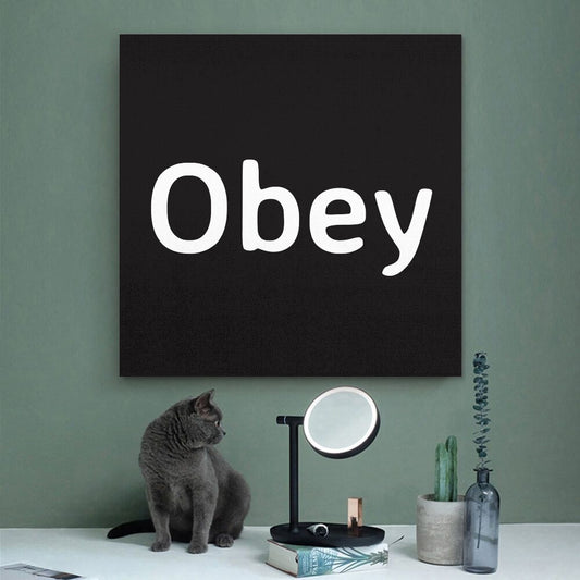 Square Unframed Canvas Prints - Obey - Concordia Style Boutique