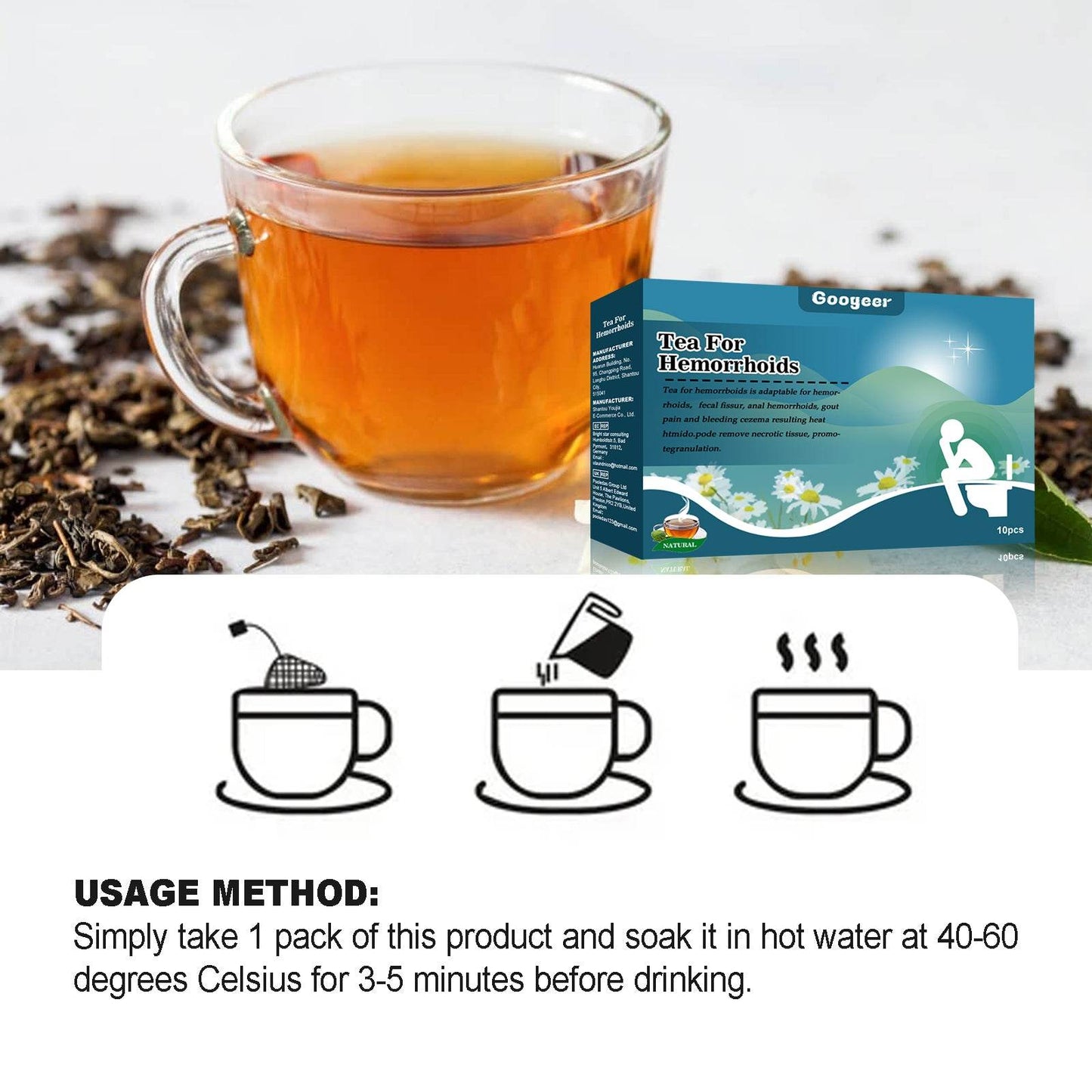 Googeer Tea For Hemorrhoids - Concordia Style Boutique