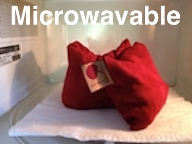 Feel Better Pack in Red Denim: Square, Eye Pillow & Neck Wrap