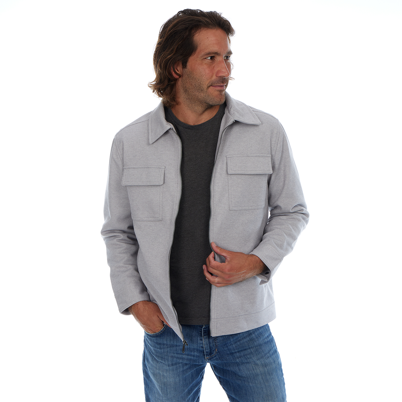 Curtis Zip Up Cargo Jacket