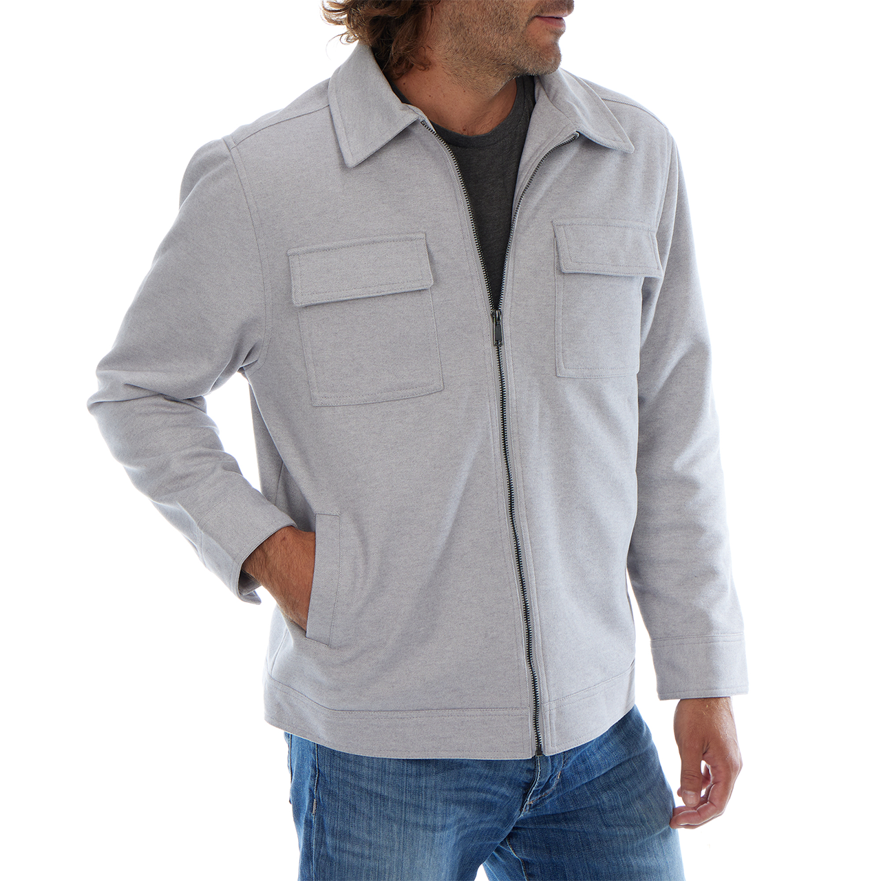 Curtis Zip Up Cargo Jacket