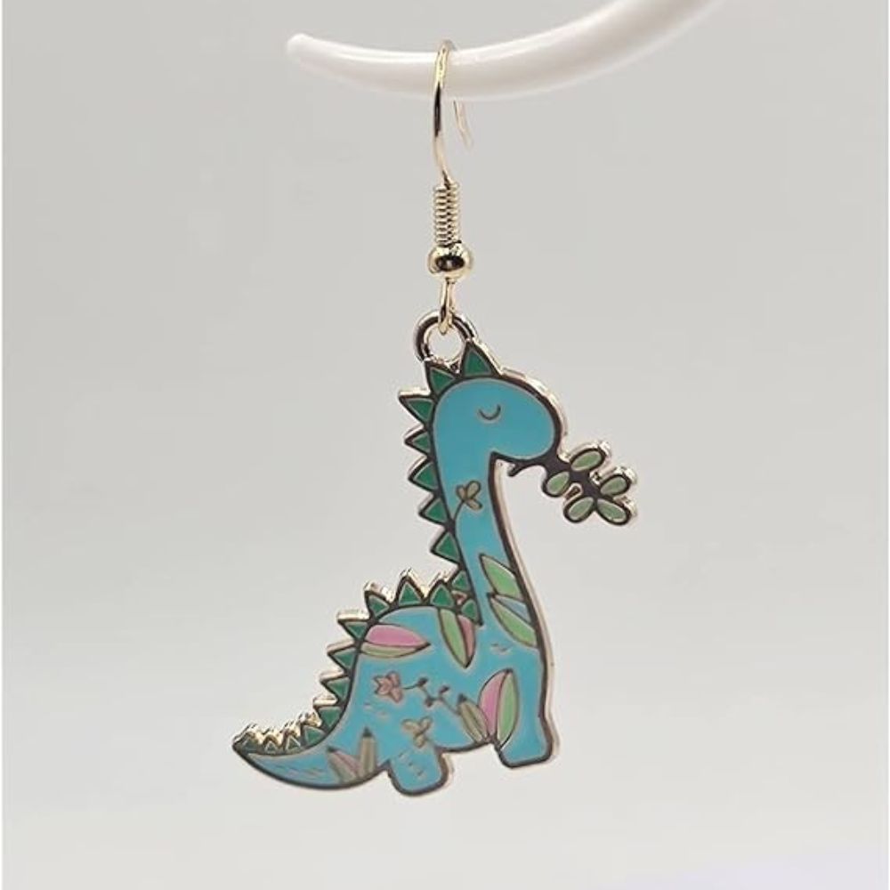 BLUE DINO EARRINGS (PAIR) - Concordia Style Boutique