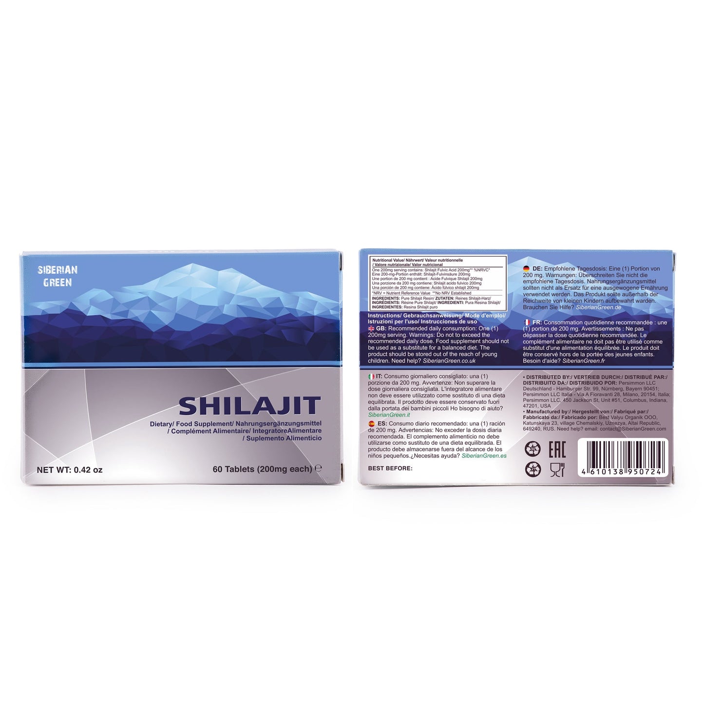 Blue Mountain Mumiyo Shilajit Tablets – 120 Count (2 x 60 Pack) - Concordia Style Boutique