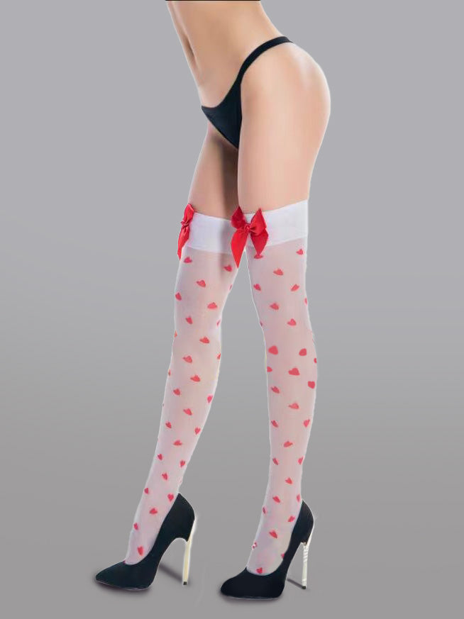 Cute Bow Polka Dot Stockings - Concordia Style Boutique