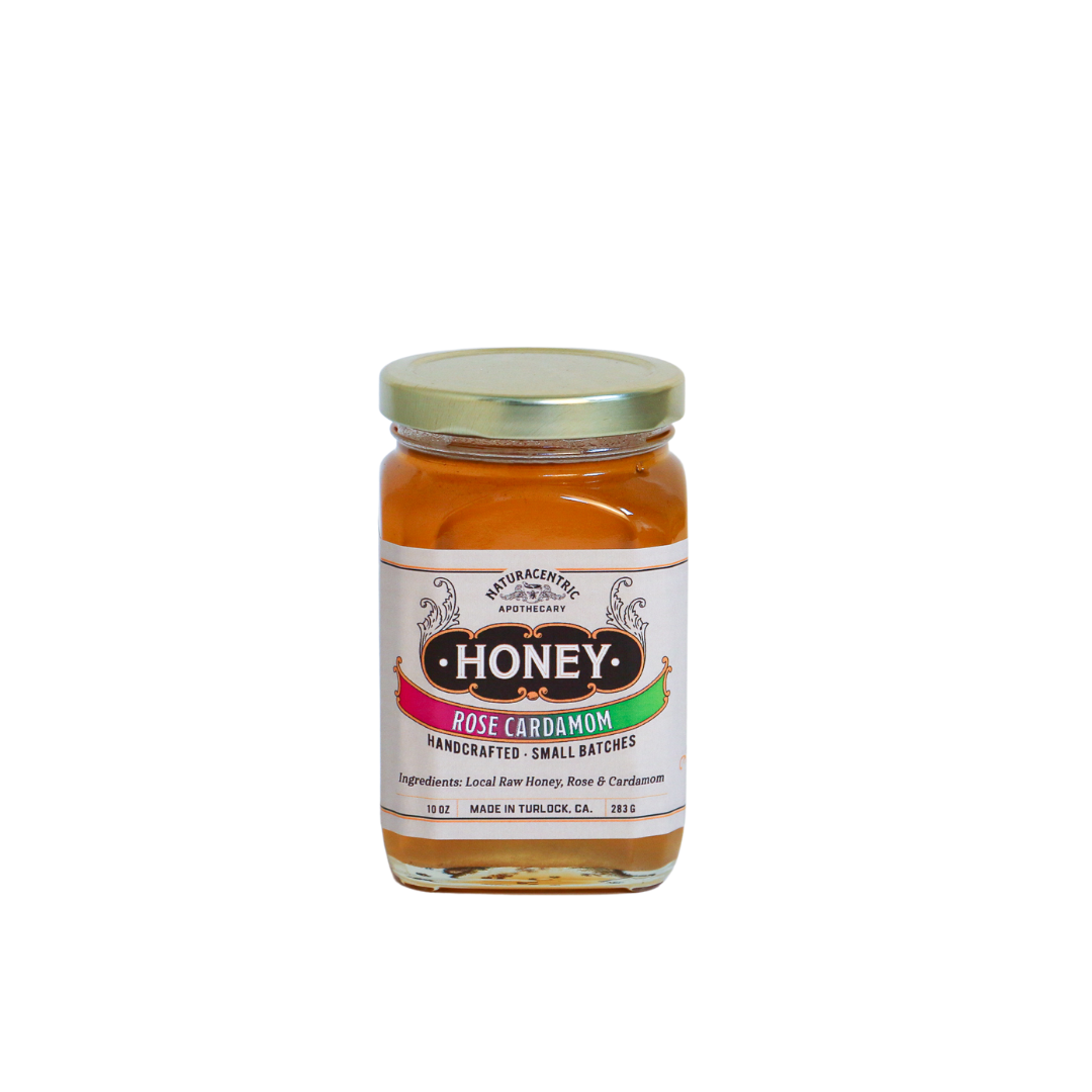 Rose Cardamom Infused Honey - Concordia Style Boutique