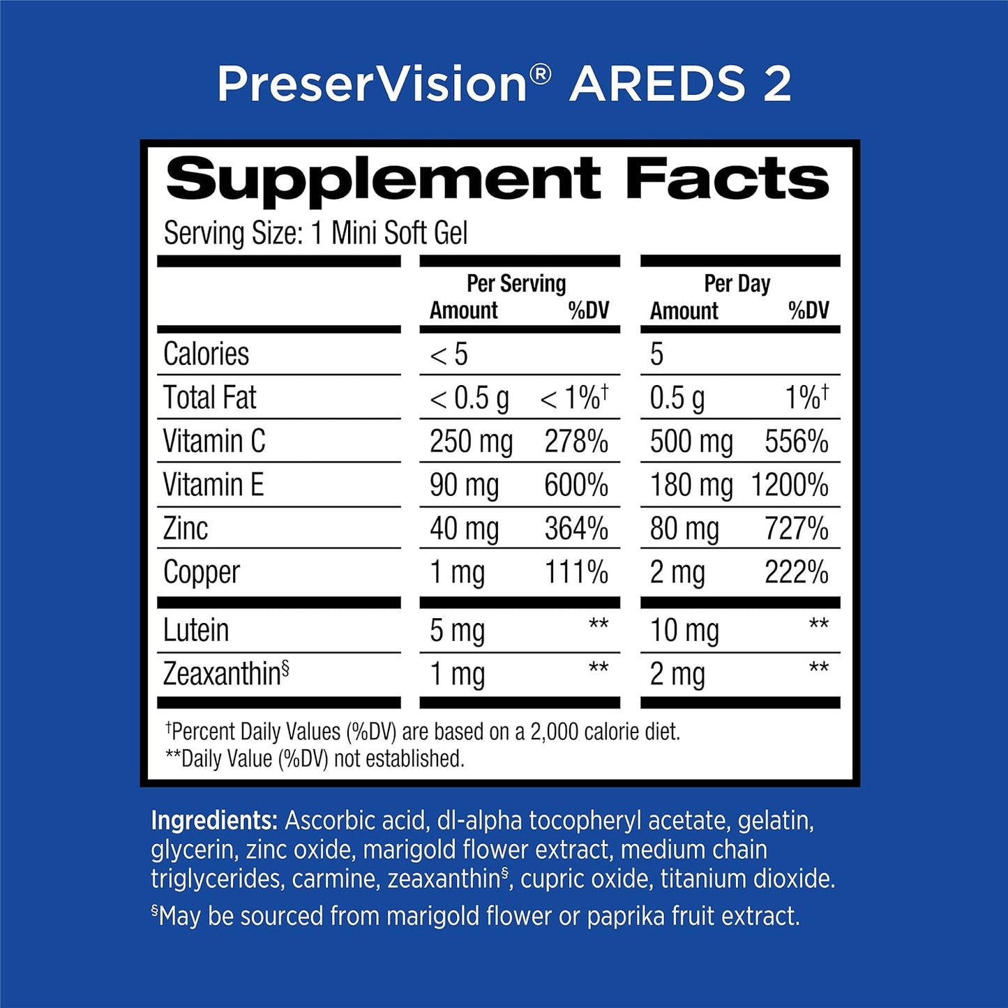 PreserVision AREDS 2 Eye Vitamin & 210 Softgels - Doctors Recommended - Clearance Sale