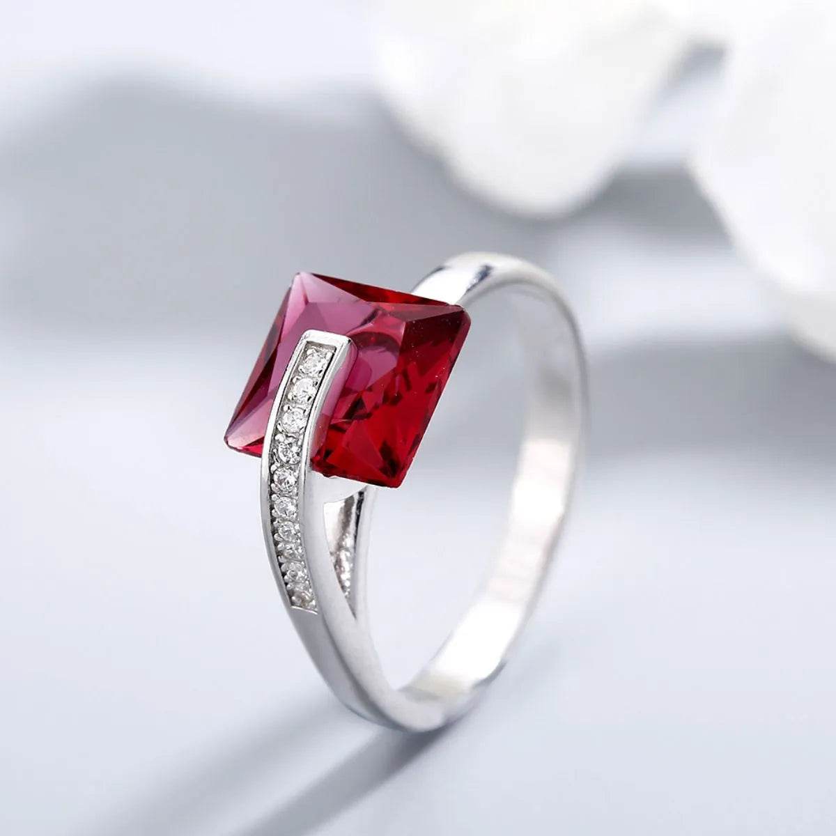 925 Sterling Silver Inlaid Zircon Ring - Concordia Style Boutique