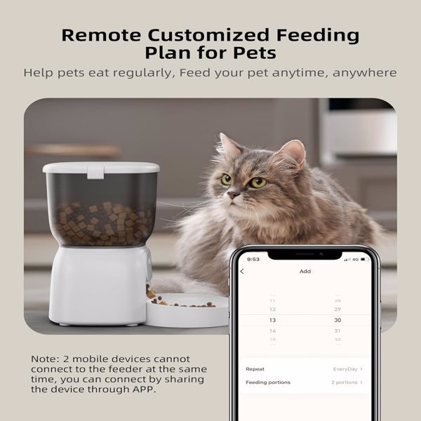Automatic Cat Feeder - WiFi Cat Food Dispenser With APP Control - Concordia Style Boutique