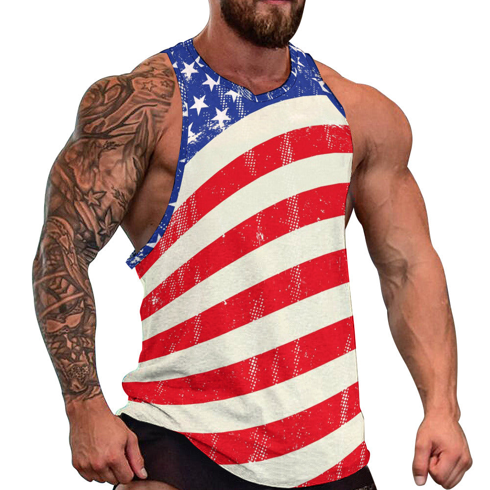 Men's Full print vest - "Americana" - Premium print vest from Concordia Style Boutique - Just $20.14! Shop now at Concordia Style Boutique