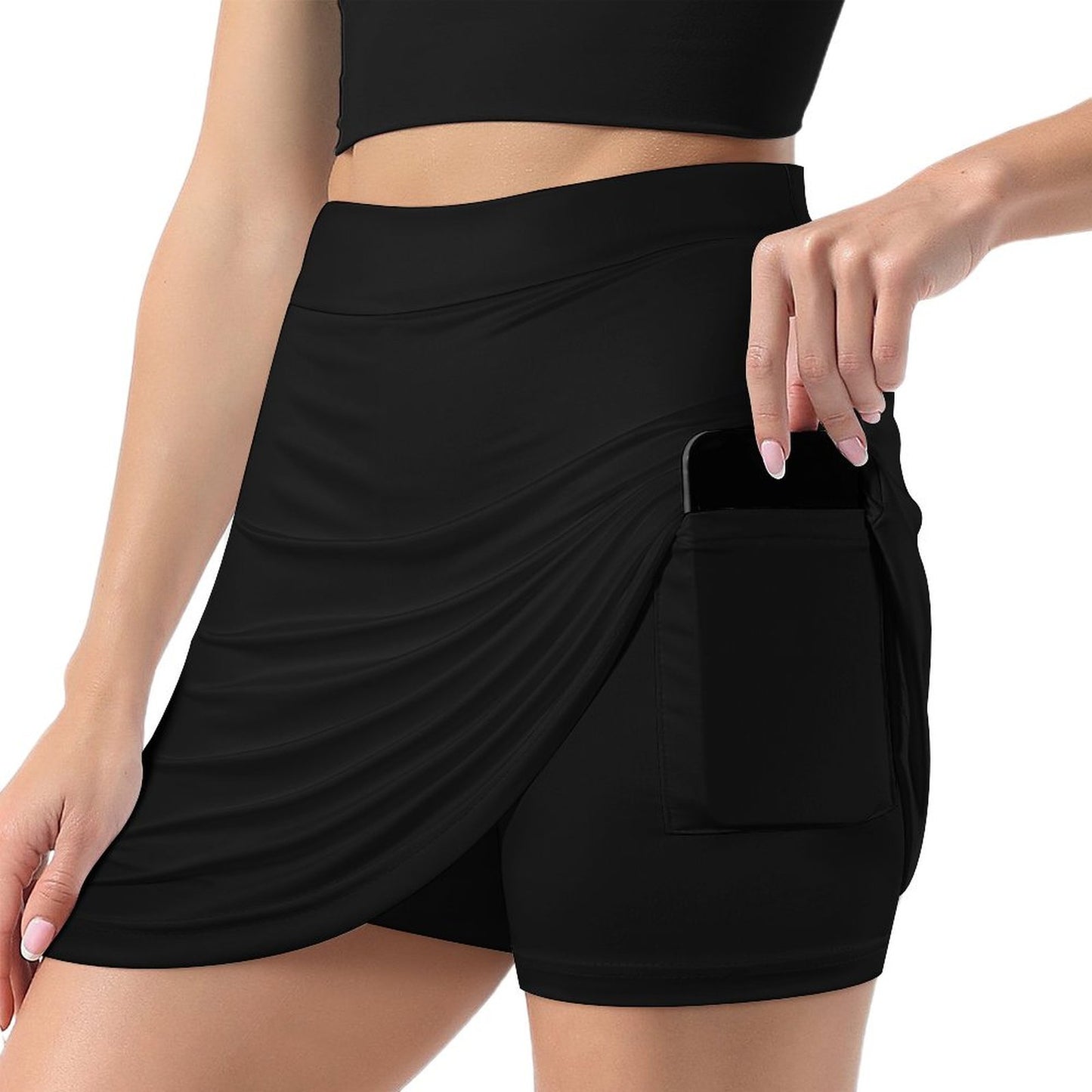 Skort - Anti-Emptied A-Line Skirt with Pocket - Concordia Style Boutique