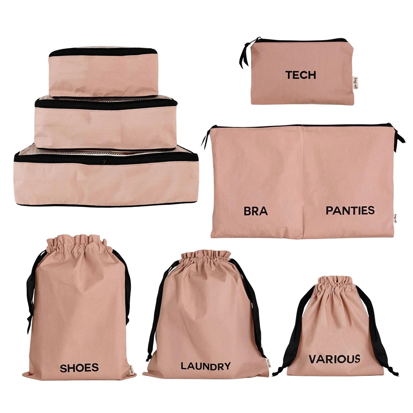 BA Travel Set, 8-pack Pink/Blush - Concordia Style Boutique