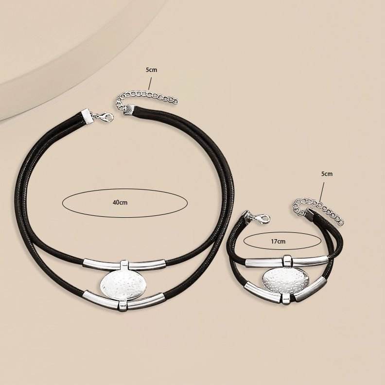 Elegant Black And Silver Jewelry Set - A Modern Twist On Classic Style - Concordia Style Boutique