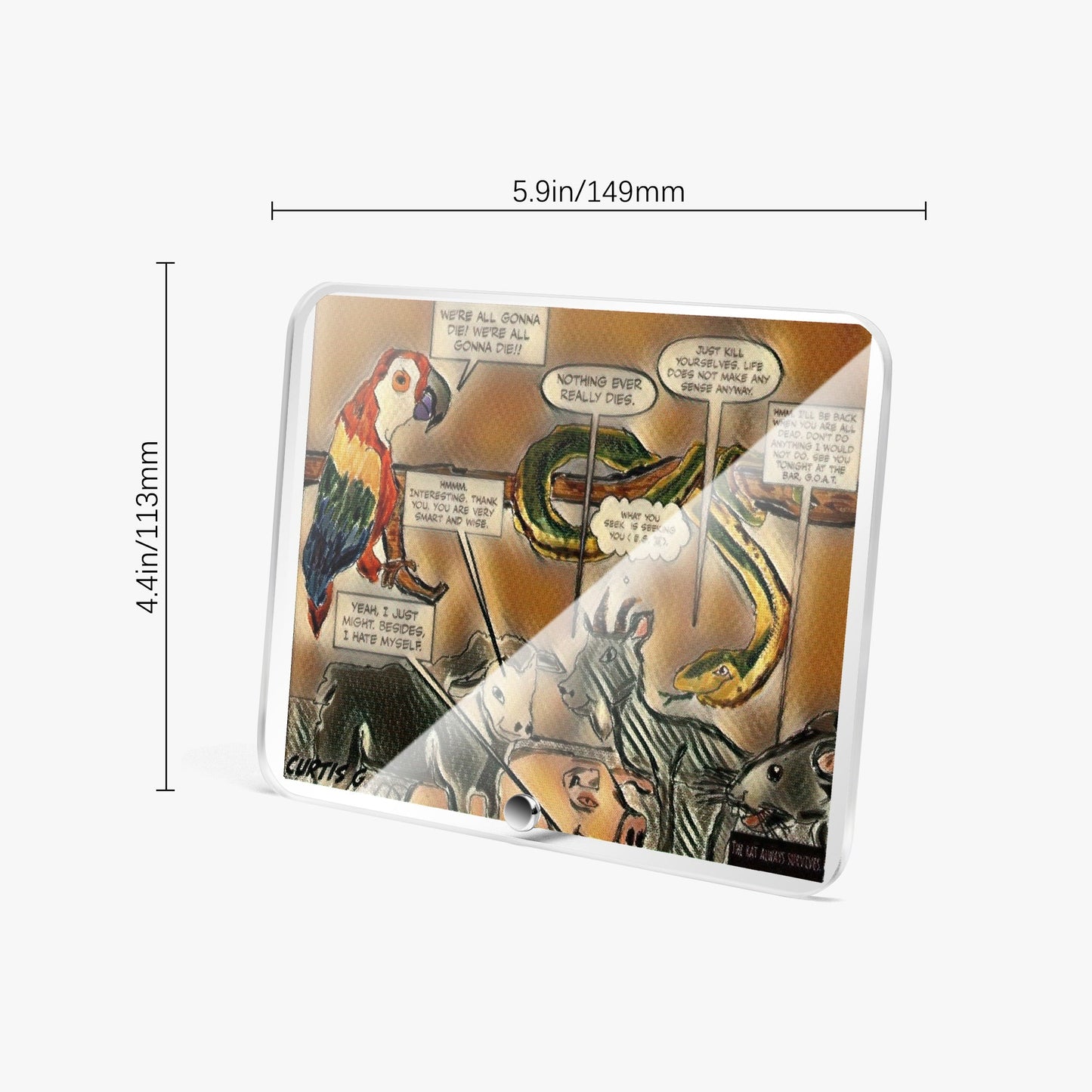 Acrylic Plaque with Stand - "Our Gang II" - Premium Acrylics from Concordia Style Boutique - Just $12.75! Shop now at Concordia Style Boutique